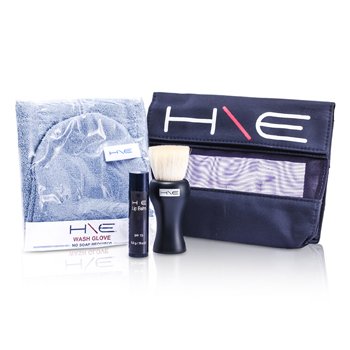 Jane Iredale H\E Minerals Kit: Lip Balm SPF 15 + Facial Brush + Wash Glove + Bag