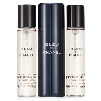 Chanel Bleu De Chanel Eau De Toilette Travel Spray & Two Refills  3x20ml/0.7oz