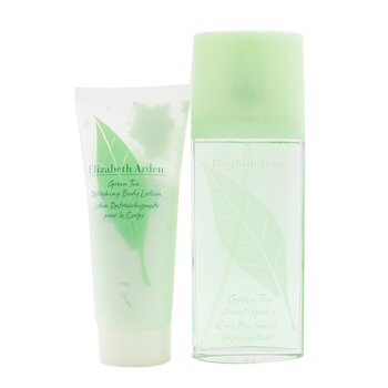 Green Tea Coffret: Eau Parfumee Spray 100ml/3.3oz + Refreshing Body Lotion 100ml/3.3oz