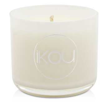 iKOU Eco-Luxury Aromacology Natural Wax Candle Glass - Happiness (Coconut & Lime)