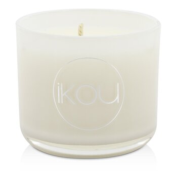 iKOU Eco-Luxury Aromacology Natural Wax Candle Glass - Peace (Rose & Ylang Ylang)