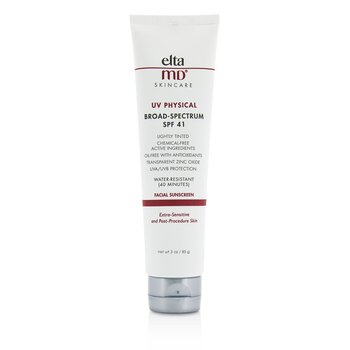 UV Physical Water-Resistant Facial Sunscreen SPF 41 (Tinted) - For Extra-Sensitive & Post-Procedure Skin