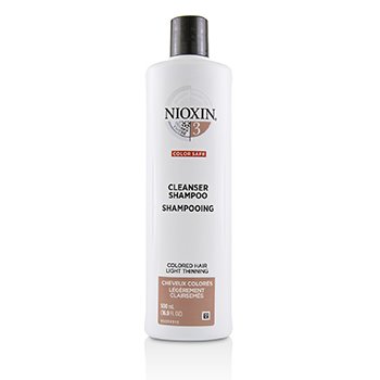 Nioxin Derma Purifying System 3 Cleanser Shampoo (Colored Hair, Light Thinning, Color Safe)