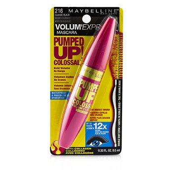 Volum' Express Pumped Up Colossal Waterproof Mascara - # Black