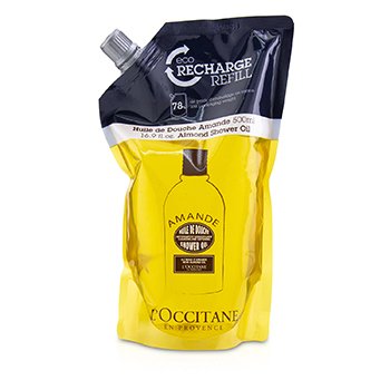 LOccitane Almond Cleansing & Softening Shower Oil (Eco-Refill)