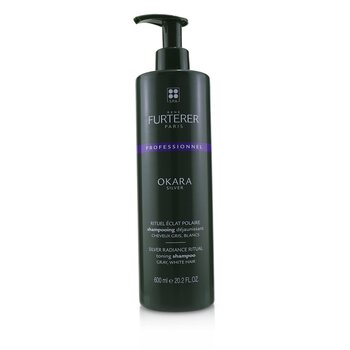 Okara Silver Silver Radiance Ritual Toning Shampoo - Gray, White Hair (Salon Product)