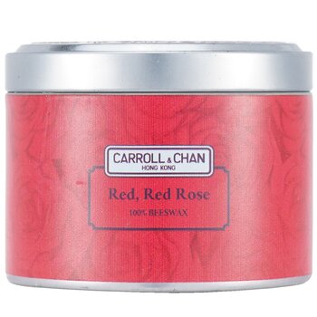 Carroll & Chan 100% Beeswax Tin Candle - Red Red Rose