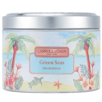 Carroll & Chan 100% Beeswax Tin Candle - Green Seas