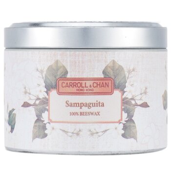 Carroll & Chan 100% Beeswax Tin Candle - Sampaguita