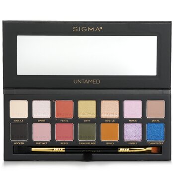 Untamed Eyeshadow Palette With Dual Ended Brush (14x Eyeshadow + 1x Dual Ended Brush)
