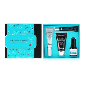 25 Years Of Dr. Brandt Kit: Microdermabrasion 60g+ Wrinkle Smoothing Cream 15g+ Pore Refiner Primer 30ml+ No More Baggage 15g