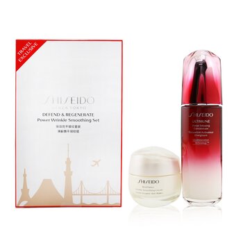 Defend & Regenerate Power Wrinkle Smoothing Set: Ultimune Power Infusing Concentrate N 100ml + Benefiance Wrinkle Smoothing Cream 50ml