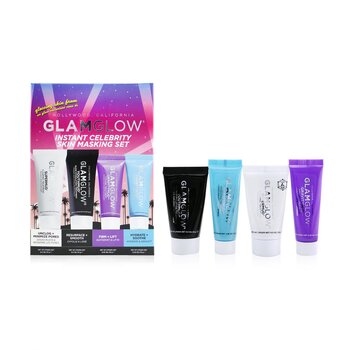 Instant Celebrity Skin Masking Set: 1x Supermud Clearing Treatment - 15g/0.5oz + 1x Youthmud Glow Stimulating Treatment - 15g/0.5oz + 1x Thristymud Hydrating Treatment - 10g/0.35 + 1x Gravitymud Firming Treatment- 10g/0.35