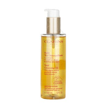 Clarins Total Cleansing Oil with Alpine Golden Gentian & Lemon Balm Extracts (All Waterproof Make-up)