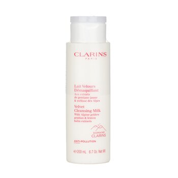 Clarins Velvet Cleansing Milk with Alpine Golden Gentian & Lemon Balm Extracts