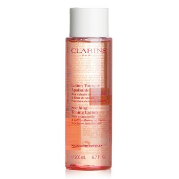 Clarins Soothing Toning Lotion with Chamomile & Saffron Flower Extracts -  Very Dry or Sensitive Skin (Box Slightly Damaged)