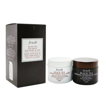 Fresh Black Tea Age-Delay For Night & Day Set: Black Tea Instant Perfecting Mask 100ml + Black Tea Firming Overnight Mask 100ml