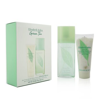 Green Tea Coffret: Eau Parfumee Spray 100ml/3.3oz + Honey Drops Body Cream 100ml/3.3oz