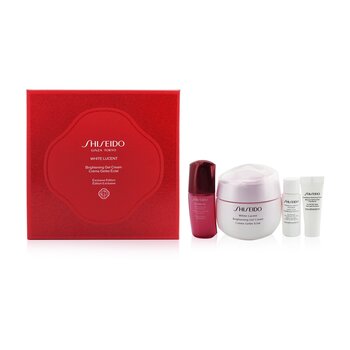 White Lucent Holiday Set: Gel Cream 50ml + Cleansing Foam 5ml + Softener Enriched 7ml + Ultimune Concentrate 10ml