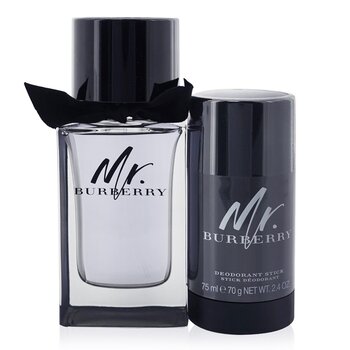 Mr. Burberry Coffret: Eau De Toilette Spray 100ml/3.3oz + Deodorant Stick 70g/2.4oz