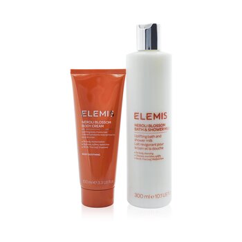 Neroli-Infused Body Duo Set: Neroli Blossom Bath & Shower Milk 300ml+ Neroli Blossom Body Cream 100ml