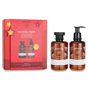 Relaxing Treats Euphoria & Softness Set: Pure Jasmine Shower Gel 250ml+ Pure Jasmine Moisturizing Body Milk 200ml