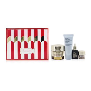 Estee Lauder Firm+Glow Skincare Delights: Revitalizing Supreme+Cream 50ml+ Revitalizing Supreme+Eye 5ml+ ANR 15ml+ Perfectly Clean 30ml