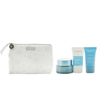 Hydration Collection: Hydra-Essentiel Silky Cream 50ml+ Fresh Scrub 15ml+ SOS Hydra Mask 15ml+ Pouch