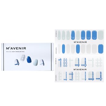 Mavenir Nail Sticker (Patterned) - # Navy Crossline Nail