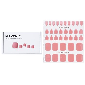 Nail Sticker (Pink) - # Autumn Pink Rose Pedi