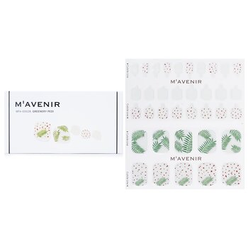 Nail Sticker (Patterned) - # Greenery Pedi