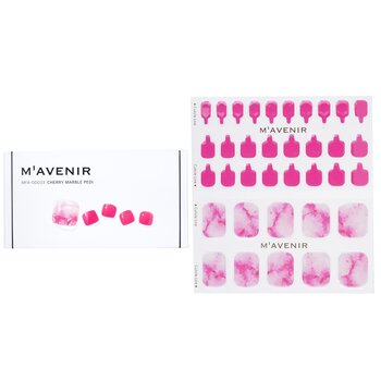 Mavenir Nail Sticker (Pink) - # Cherry Marble Pedi
