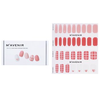 Mavenir Nail Sticker (Pink) - # Glen Check Antique Pink Nail