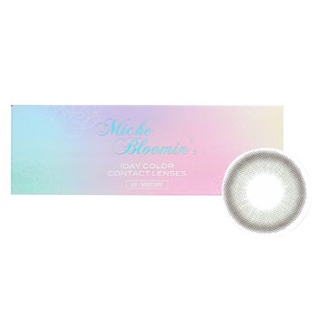 Miche Bloomin Iris Glow 1 Day Color Contact Lenses (506 Opal Gray) - - 3.50