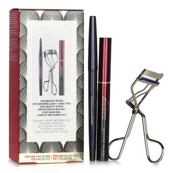 The Beauty Stars: Eye Defining Lash + Liner Trio: 1x Eyelash Curler + 1x Mascara + 1x Eyeliner