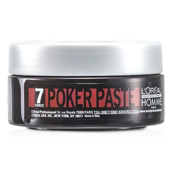 LOreal Professionnel Homme Poker Paste (Reworkable Compact Paste, Extreme Hold)(Random Packaging)