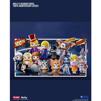 Popmart MOLLY × Warner Bros 100th Anniversary Series Figures (Individual Blind Boxes)