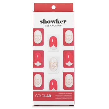 Showker Gel Nail Strip # CSA511 Red Heart