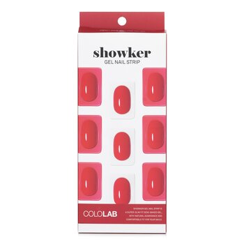 Showker Gel Nail Strip # CSF511 Kiss You Red