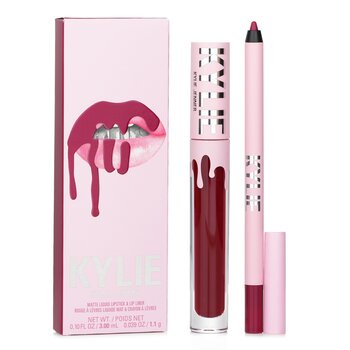 Matte Lip Kit: Matte Liquid Lipstick 3ml + Lip Liner 1.1g - # 403 Bite Me