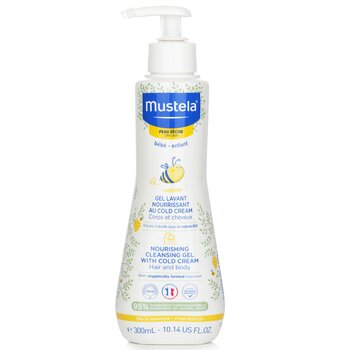 Mustela Nourishing Cleansing Gel with Cold Cream For Hair & Body - For Dry Skin